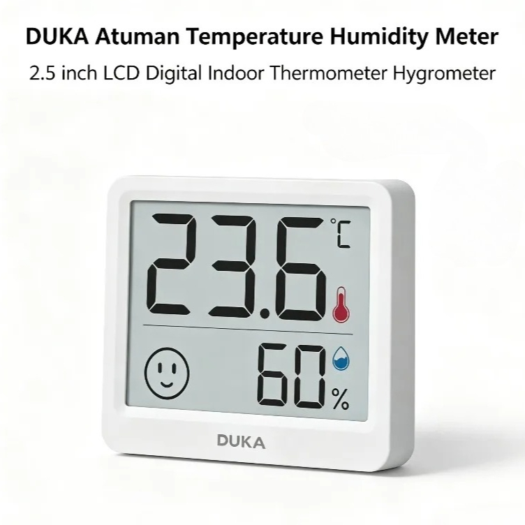 Digital Hygrometer Probe - DUKA Atuman 2,5 inch LCD elektronische