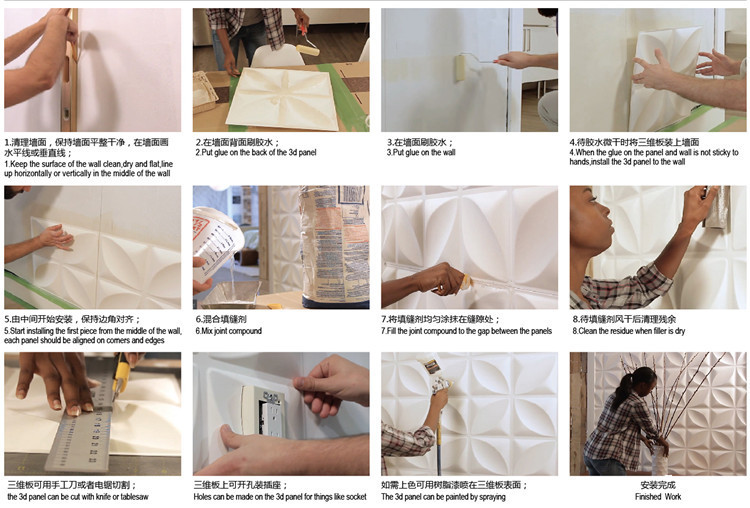 Pvc Panel Background - Decoratieve wandpanelen Diamant Plastic Tegels 1