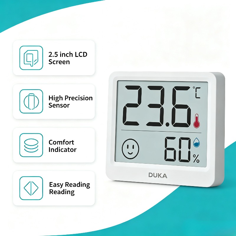 DUKA Atuman 2,5 inch LCD elekt - Digital Hygrometer Probe recensie en prijs