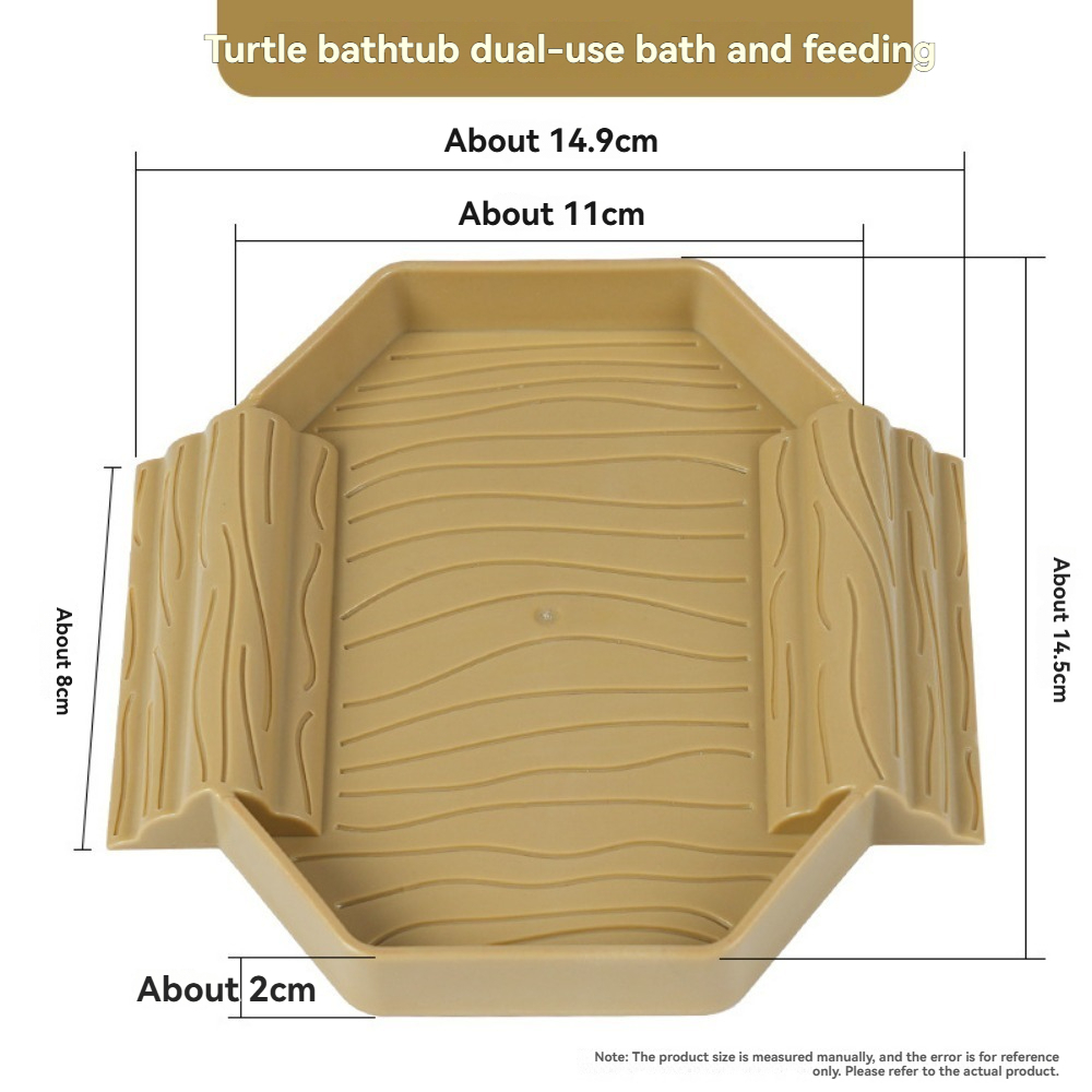 Gele Rand Schildpadbad Half Wa - Water Dish Reptile recensie en prijs