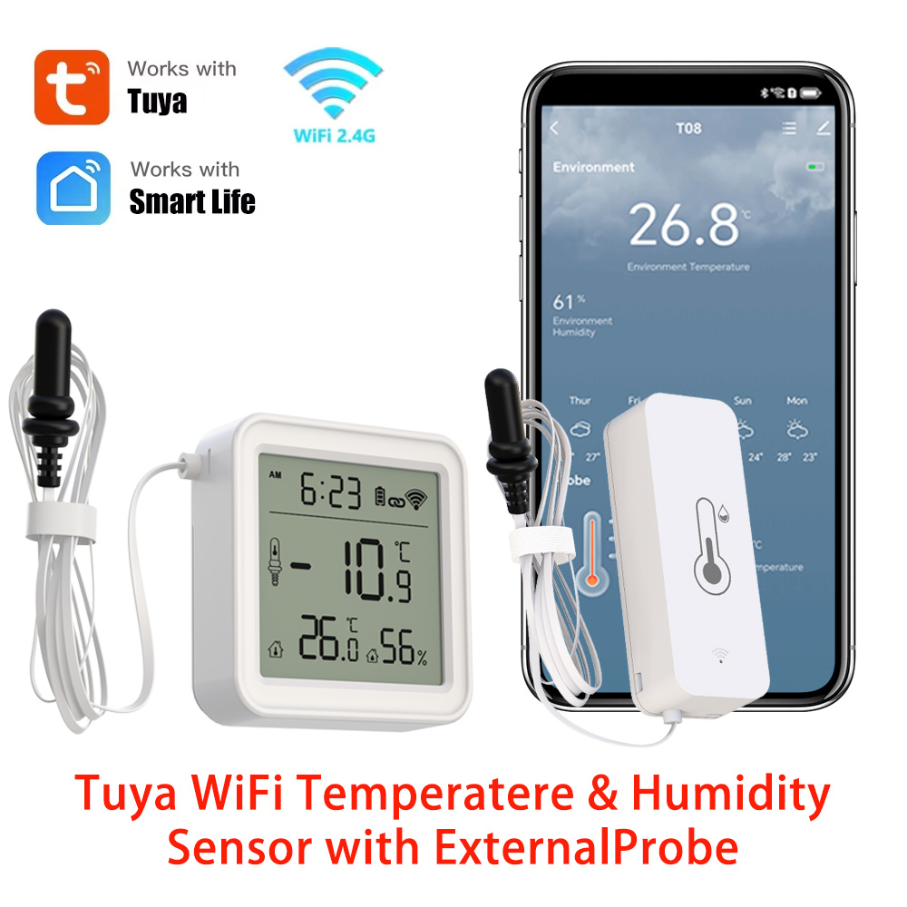 Tuya WiFi temperatuur- en voch - Digital Hygrometer Probe recensie en prijs